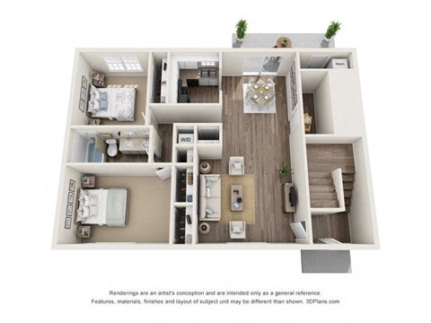 a 1 bedroom floor plan  villas at spring creek
